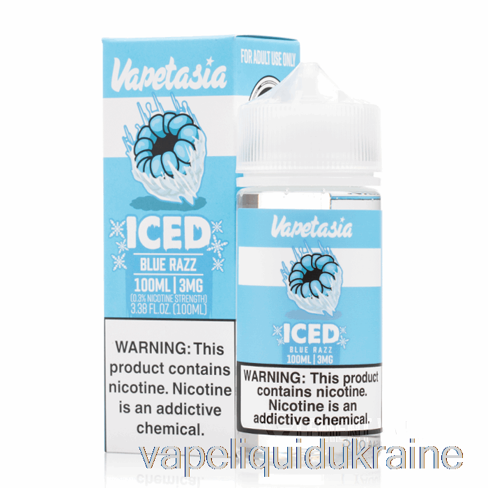 Vape Liquid Ukraine ICED Blue Razz - Vapetasia - 100mL 3mg